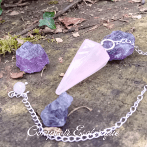 pendule quartz rose coeur