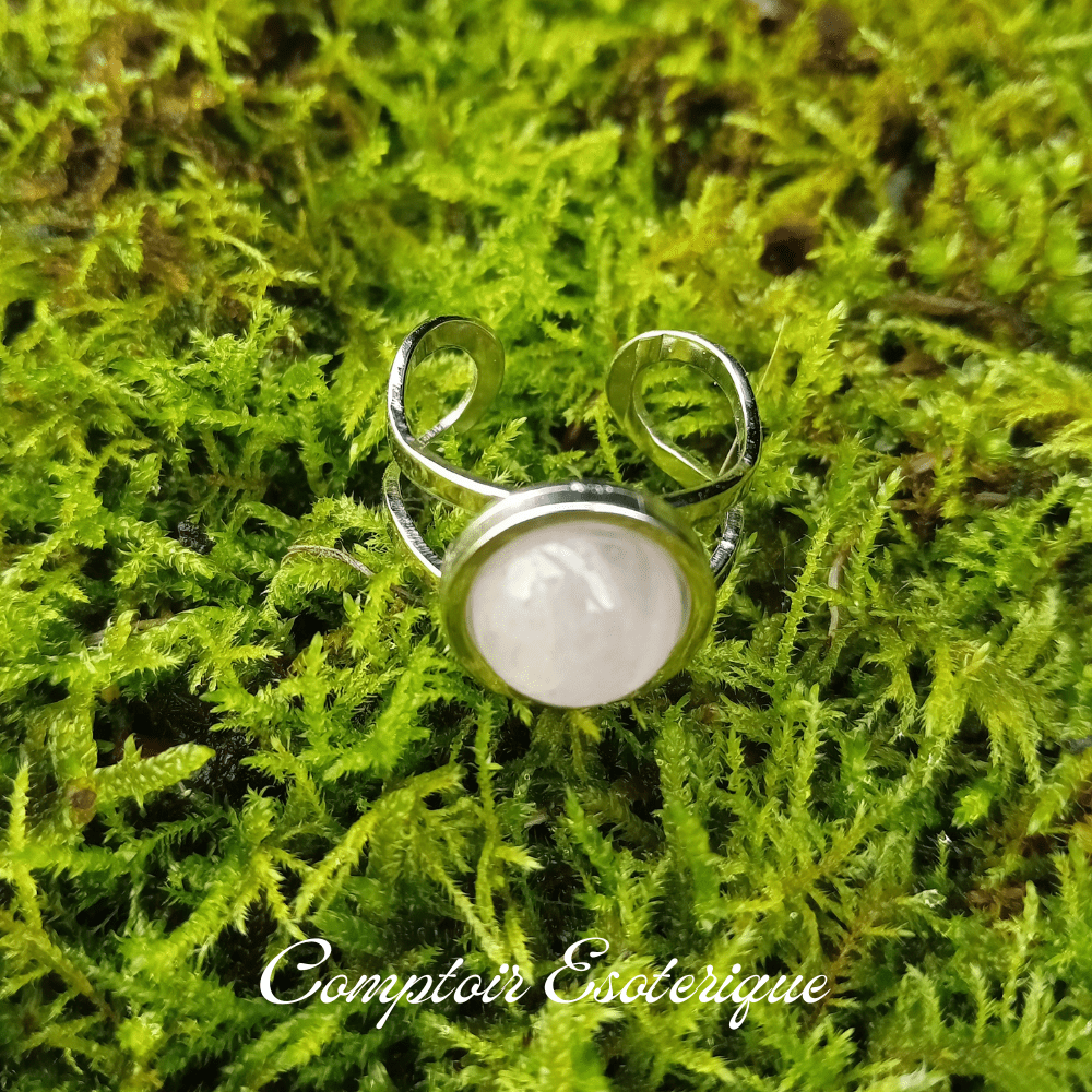 bague quartz rose acier inoxydable bague quartz rose acier inoxydable