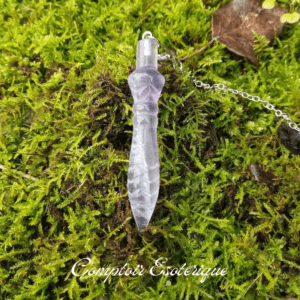 pendule égyptien Thot fluorite radiesthésie