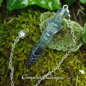 pendule de Thot égyptien pierre naturelle fluorine