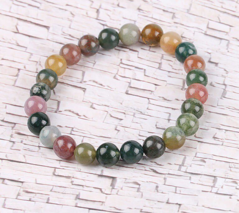 Bracelet - Agate Indienne - Joie d'être et ancrage - En Sens