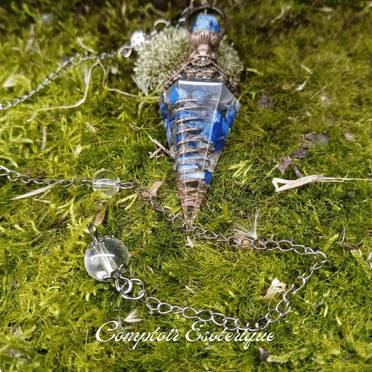 Pendule Thot En Cristal De Roche - Divination Et Énergie Naturelle