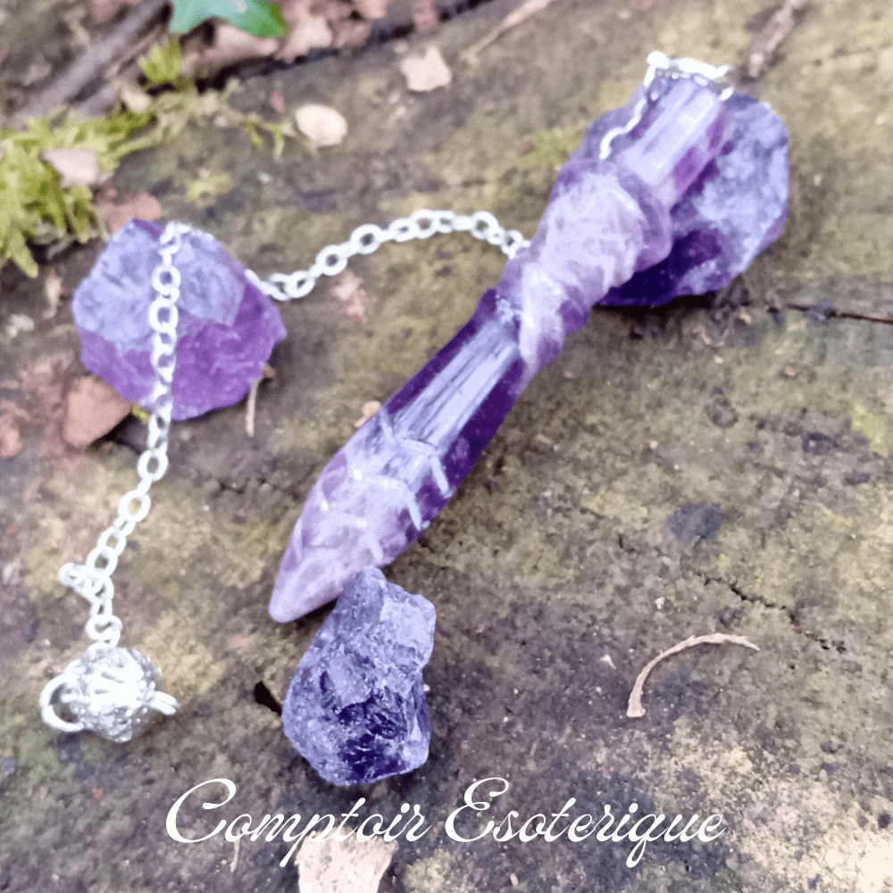 pendule de thot en améthyste pendule de thot en améthyste