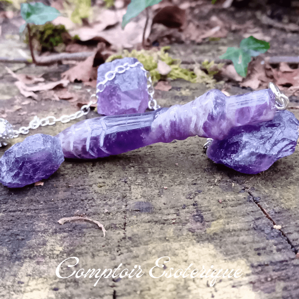 pendule de thot veritable en améthyste pendule de thot véritable en améthyste