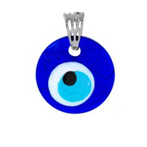 Pendentif œil Bleu Turc (Nazar) - Verre, 5 Cm, Cordon Chanvre, Décoration Porte-bonheur, Cadeau - 2