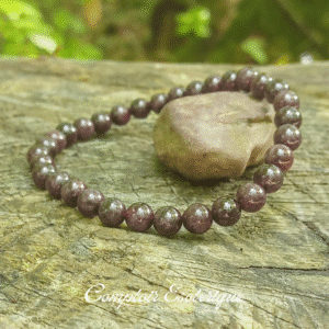 bracelet en pierre grenat