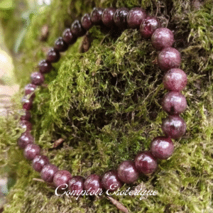 bracelet grenat homme