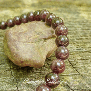 bracelet homme en grenat