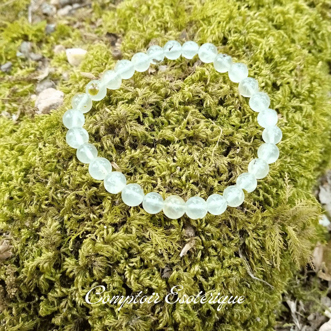 bracelet pierre prehnite bracelet pierre préhnite