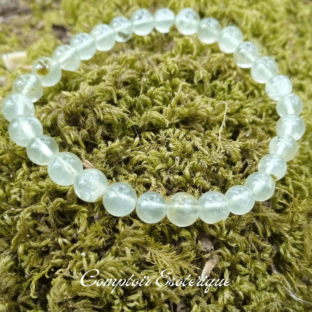 bracelet prehnite chakra bracelet préhnite chakra