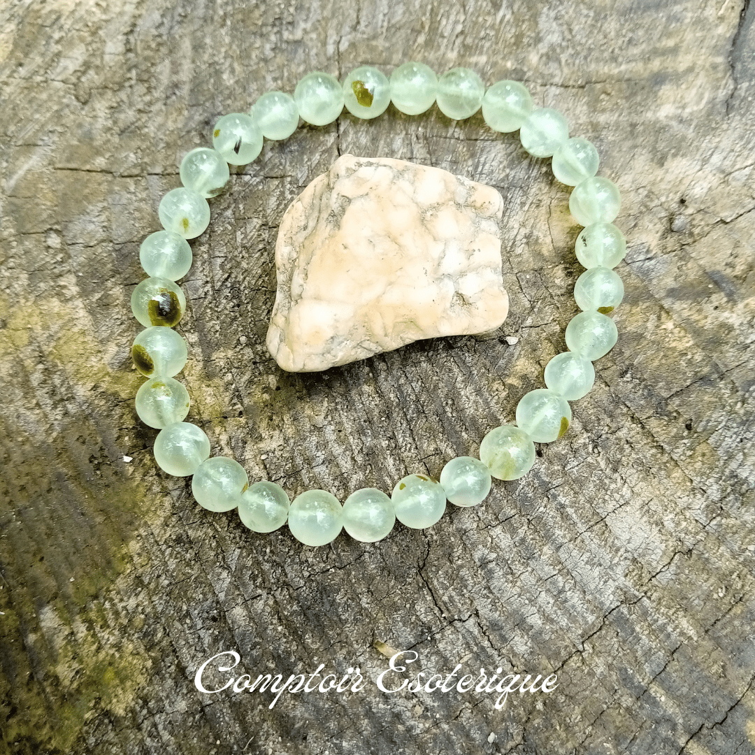 bracelet prehnite pouvoirs bracelet préhnite pouvoirs